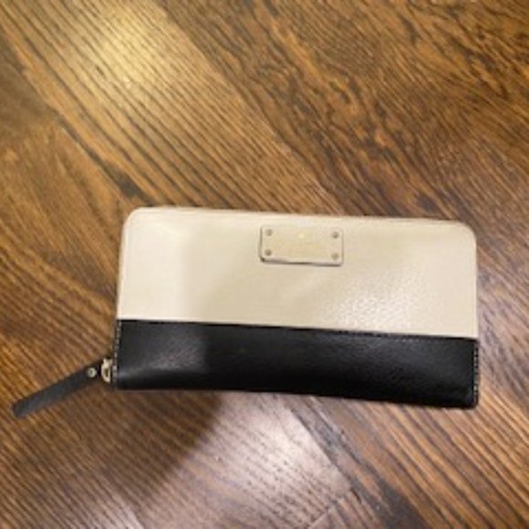 Clear Out-EUC Kate spade color block leather zip around wallet - Picture 11 of 13